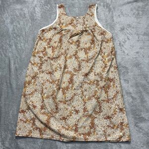 Vintage House Dress Women's L* Floral Pockets Faux Pearl Buttons Indie Twee Mod